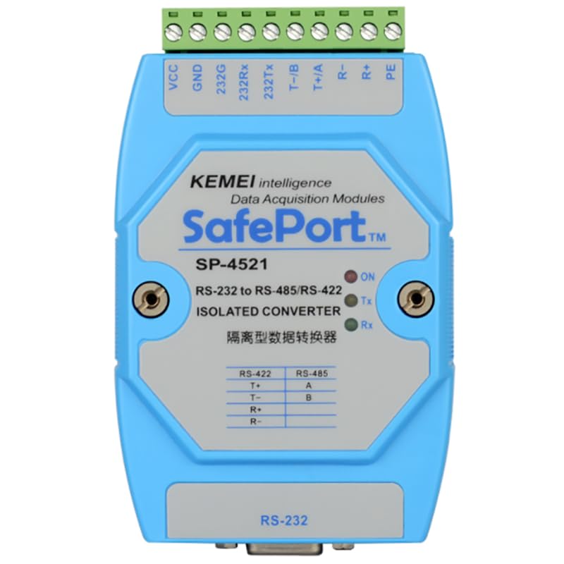 Wiring Connecting Terminals - SP-4521 Active Isolated RS232 to RS485RS422 bidirectional Converter Lightning Protection Industrial Grade to Serial Port Module - (Pins: with Power Adapter)