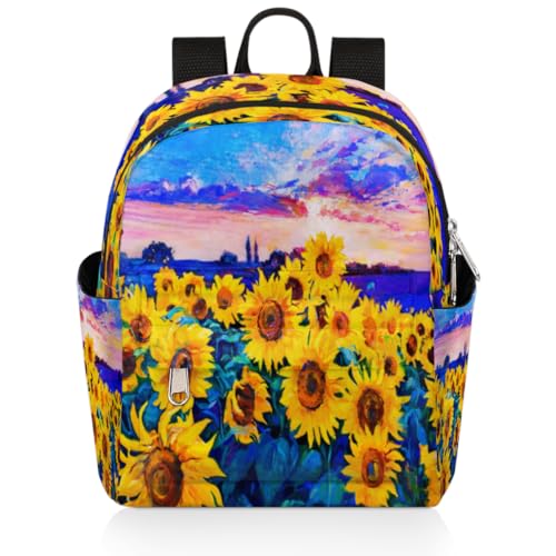 Sac à dos tournesol 6.3L parfait pour les sorties quotidiennes des fillettes