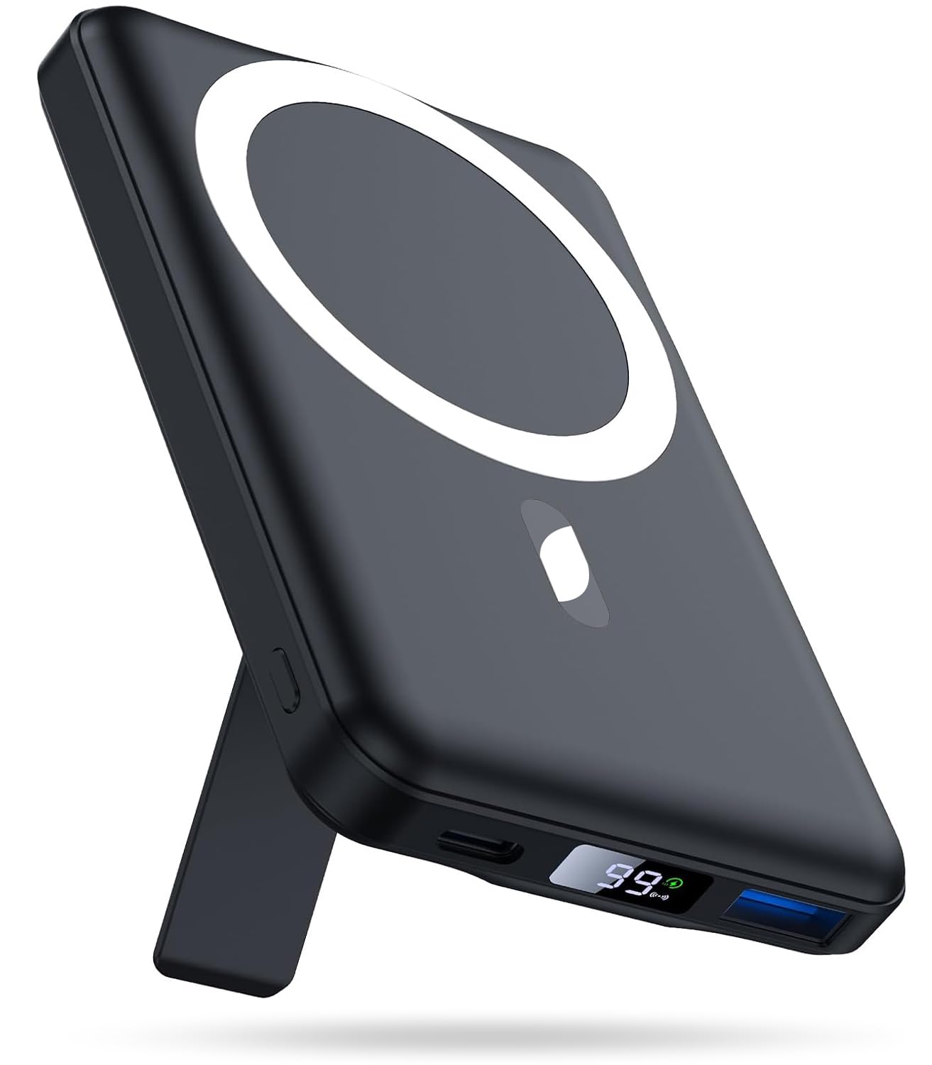 AOGUERBE for Mag-Safe Portable Charger 10000mAh Magnetic Power Bank 22 5W Fast Charging Mini Battery Pack Wireless with