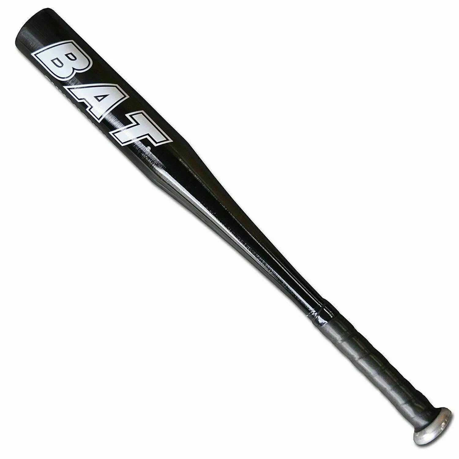 "Supershock 25-Inch Aluminum Alloy Baseball Bat - Durable Thick Bar for Enhanced Performance (Black, 25")