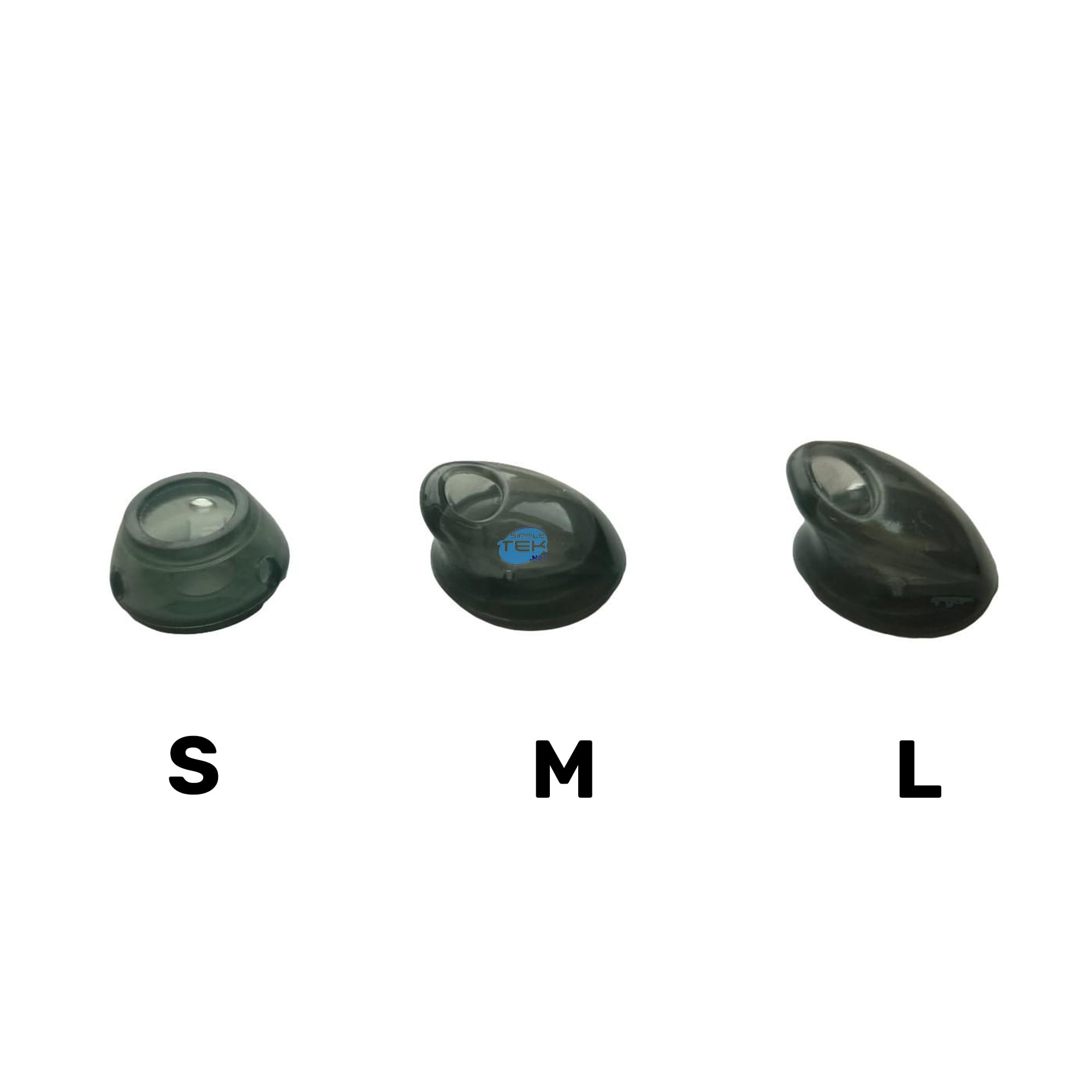 SIMPLETEK - Set di 3 Cuscinetti di Ricambio Eargels per Cuffie Compatibili con Jabra Motion UC MS | 3 Taglie: S M L