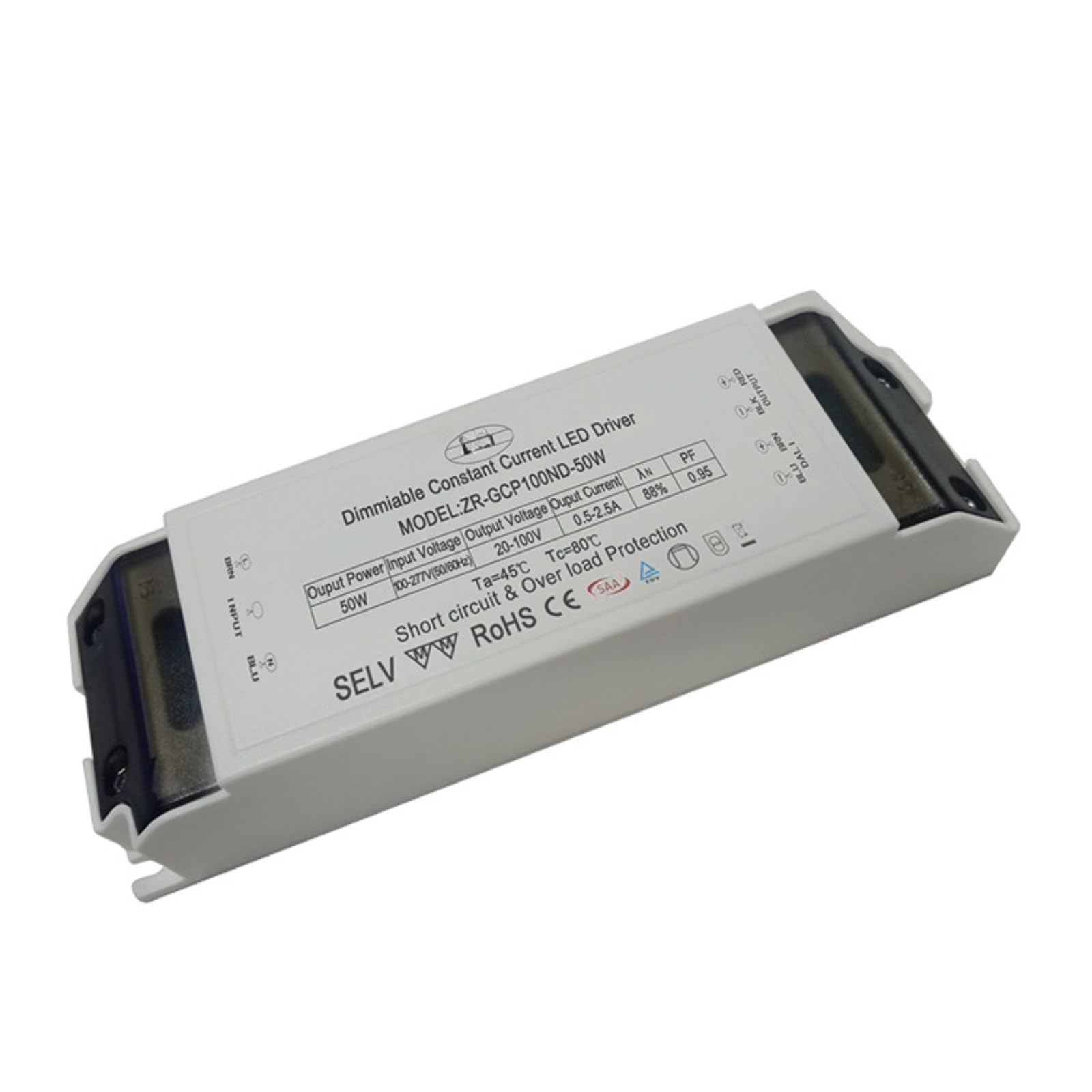 Alimentation électrique variable 50W de haute précision pour système LED