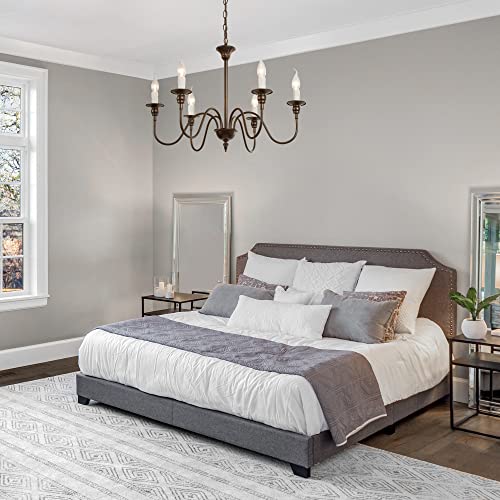 LNC 25.6" Farmhouse Chandelier, 6-Light Fixture for Dining & Living Room, Foyer, Entryway and Bedroom (Oil Rubbed Brown) - Image 5