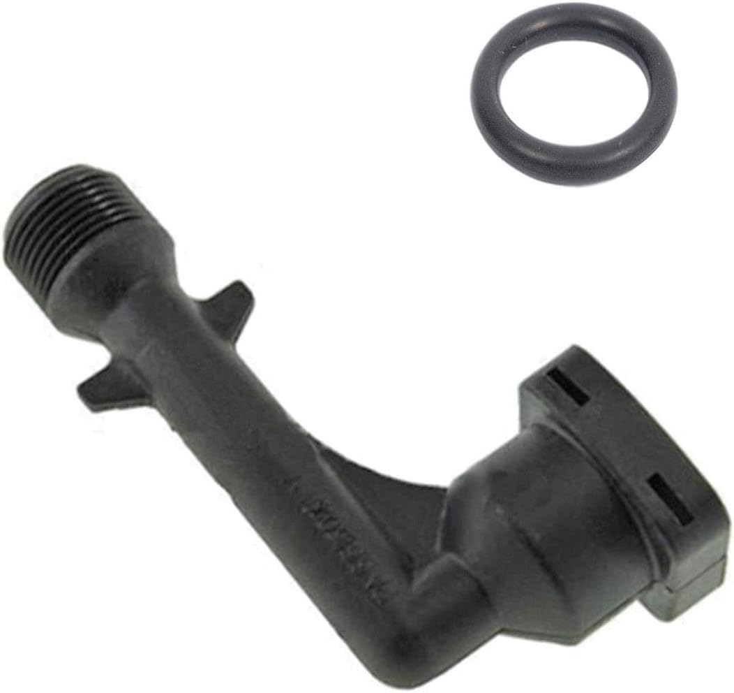 Spares2go Connection Cover Elbow + O-Ring Seal for Karcher K3 K4 KB Series Pressure Washer