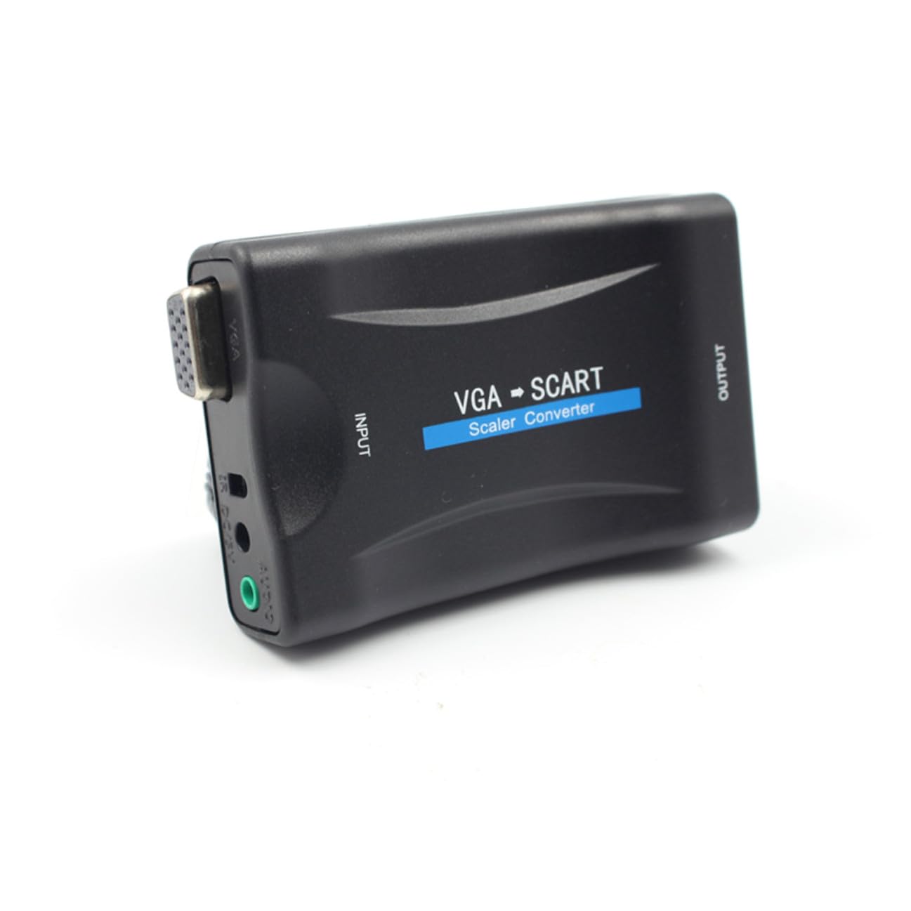 SHINEOFI Adaptateur Vga vers Scart Convertisseur sans pour Scart Compatible Ntsc Pal et Pratique à Transporter