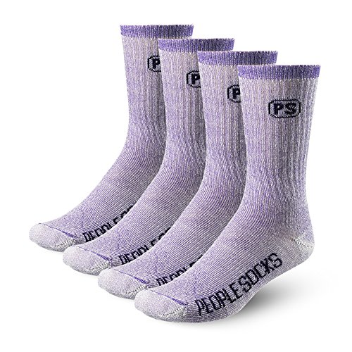 People Socks Merino wool crew socks - 4 pairs with arch support