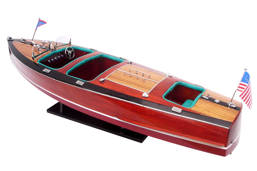 Buy Seacraft Gallery Chris Craft Triple Cockpit Wooden Model Boat 31.5