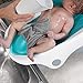 Summer Infant Clean Rinse Baby Bath Seat, Soft Support for Use on the Counter, Sink, or Bathtub, 3 Reclining Positions, Quick-Dry, Use from Birth to Sitting Up - Aqua