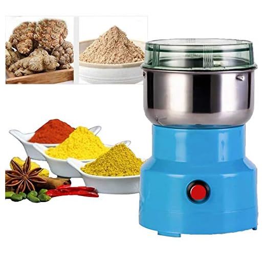 Multifunction Smash Machine Electric Coffee,Portable Cereals Grain Grinder,Household Electric Cereals,Powder Electric Seasonings Spices Milling Machine Grinder for Daily Use (Blue)