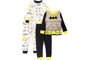 Boys' Toddler Batman Four-Piece Pajama Set