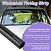 Kewucn Car Window Sun Visor Strip Tint Film, Auto Tint Film for UV Rejection and Heat Reduction, Front Windshield Solar Protection Film for Shading and Filtration, Car Accessories (Black)