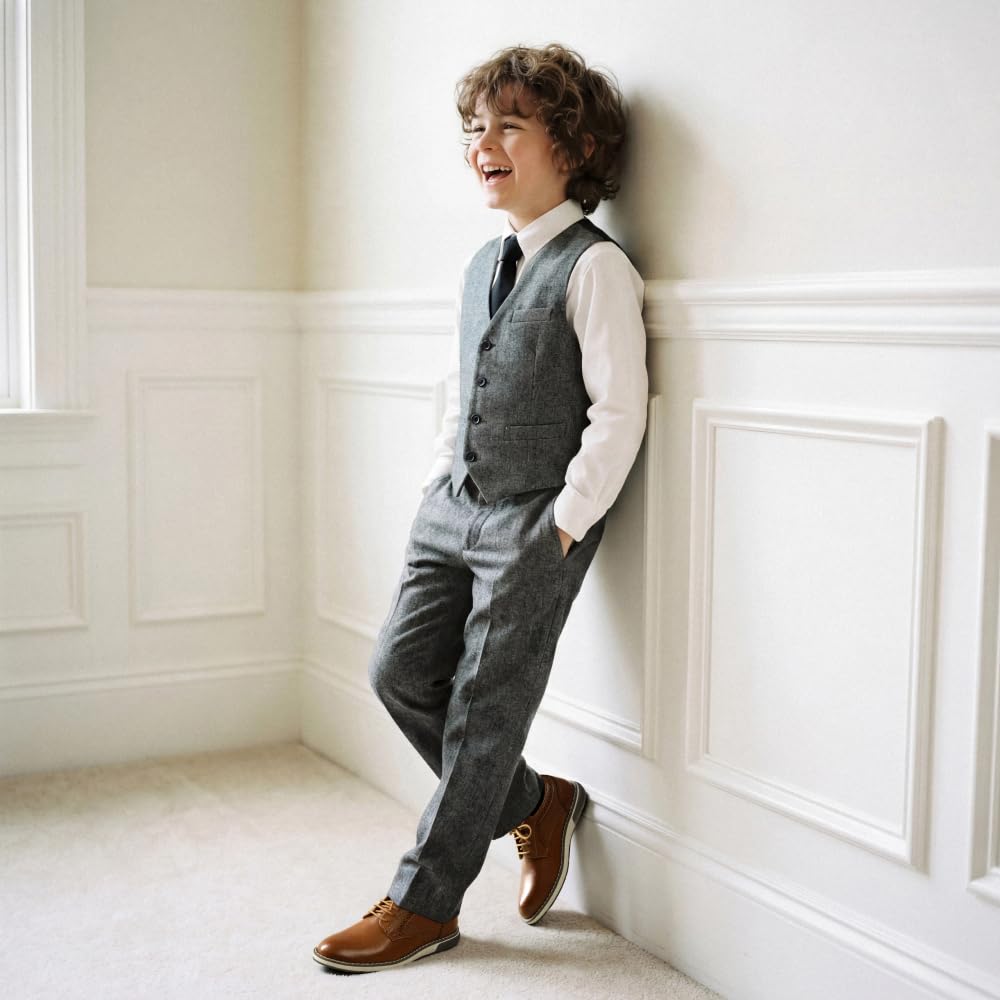 Bruno Marc Scarpe da ginnastica formali da ragazzo Oxford Comfort Uniforme Casual Dress