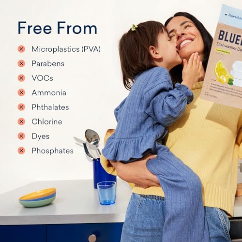 image for BLUELAND Dishwasher Detergent Tablets, 120 Count, Unscented 100% Plast