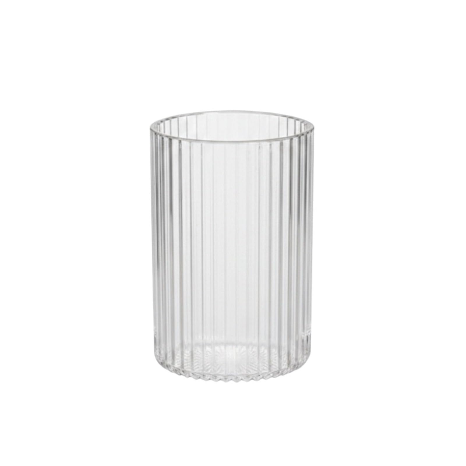 WEOKDFHA Clear Pencil Holder Vintage Striped Make Up Cup Pure Color Cosmetic Holder Desk Pen Pencil for Brushes