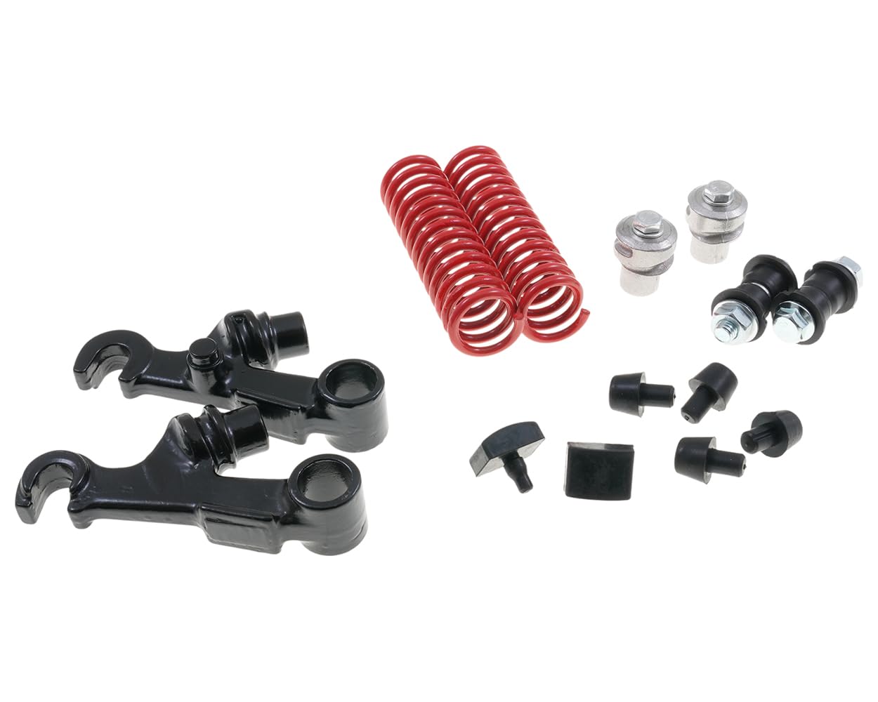 2EXTREME kit réparation fourche bras oscillant compatible avec Piaggio Ciao | Inclut 2 ressorts, 4 bagues, 6 entretoises, 2 boulons, 2 écrous; compatible avec Vespa Ciao 50 C7E1T/C7V1T/C6V1T/C6V2T 76-88