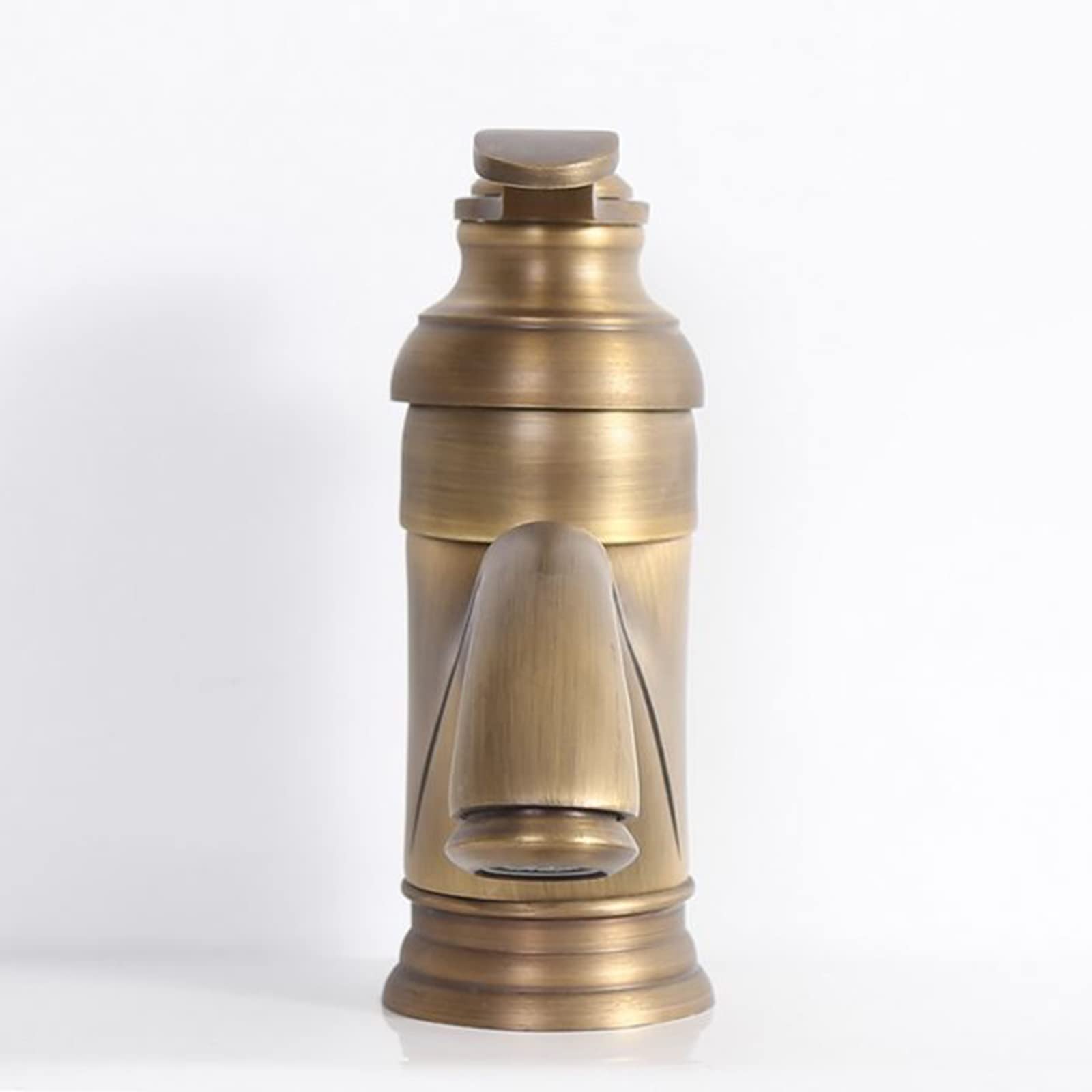 Badkamer kranen messing kraan badkamer badkamer kraan enkel handvat antieke kraan voor badkamer wastafel messing kranen antieke kraan toilet kraan buiten, antiek B (kleur: antiek A