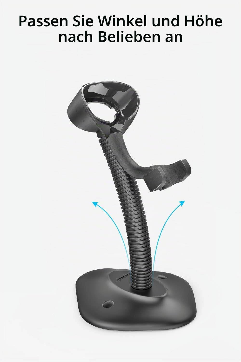 Inateck Barcode Scanner Kabellos 2D, QR Code Scanner mit Ständer, BCST-23