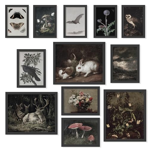 97 Decor Dark Cottagecore Decor - Dark Academia Decors For Bedroom, Cottage Core Whimsical Wall...