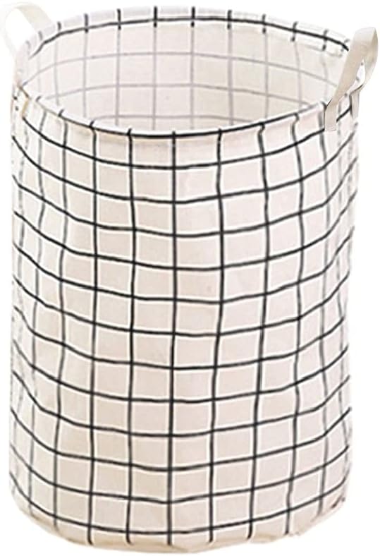 2pcs Foldable Dirty Clothes Storage Bag Laundry Basket Hamper Washing Bin House (Color : Gray,) (White One Size)