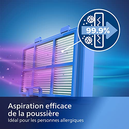 Philips Performer Compact Série 3000 Aspirateur Avec Sac - 900 W Avec Filtre Anti-Allergènes, Rayon d'Action de 9 m (XD3110/09) - Image 6