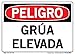 VESTIL DANGER LABEL SI-D-61-A-LB-011-S VINYL .011" overall size 10.5"W x 7.5"H Overhead Crane GR?A ELEVADA