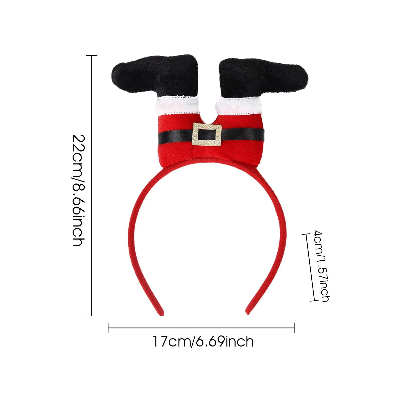 Cerchietti Natalizi Decorativi - Fasce Per Capelli A Tema Natale, Accessori Festa, Lavaggio A Mano - Foto 8