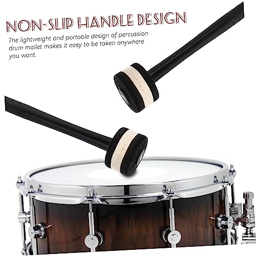 Baquetas ibasenice para adultos, mazo de bombo con cabeza de fieltro, ligero, accesorio para instrumentos de percusión, regalos miniatura 4