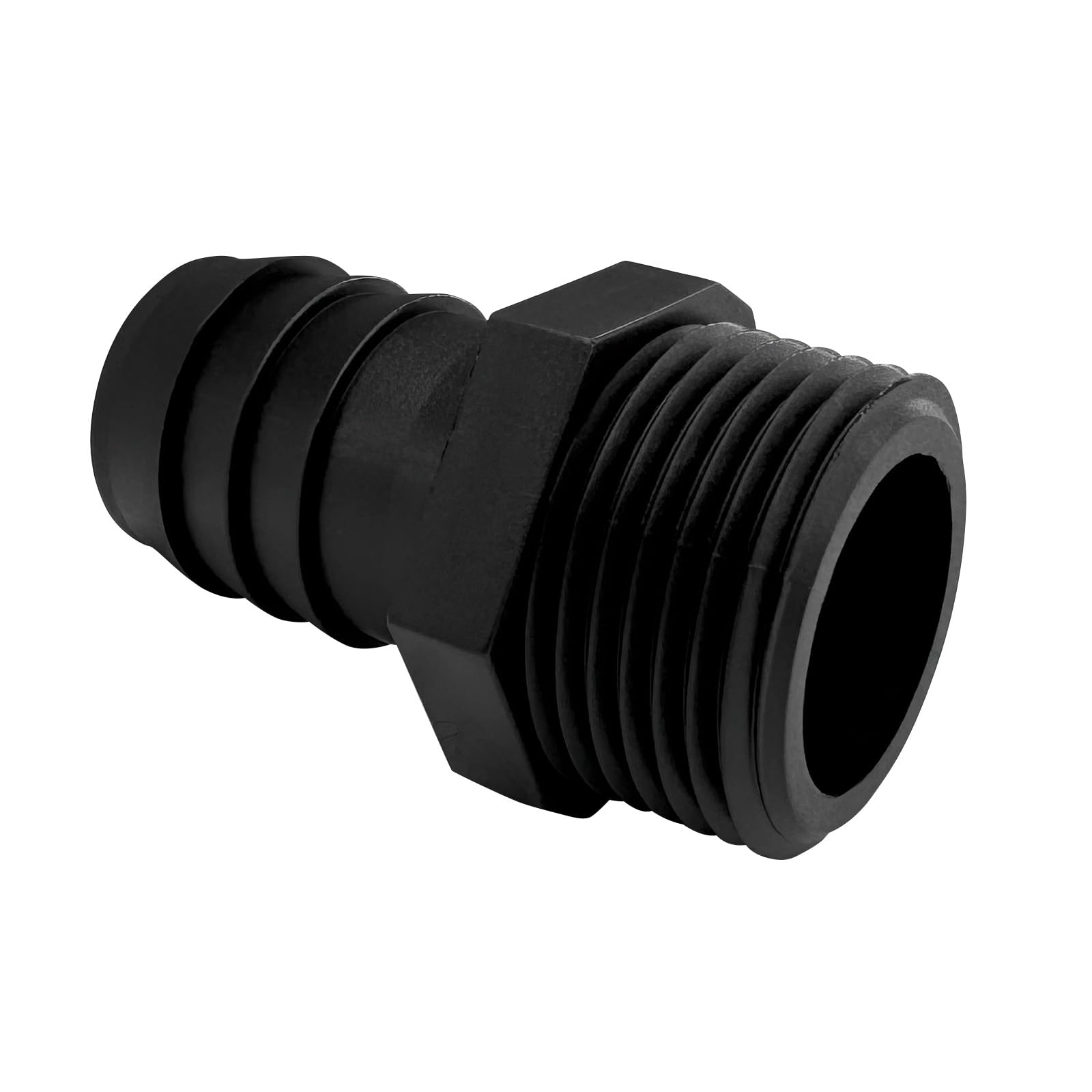 20 conectores macho NPT de 3/4 pulgadas x 3/4 pulgadas, accesorio de manguera de plástico, adaptador, manguera industrial a accesorios de tubería