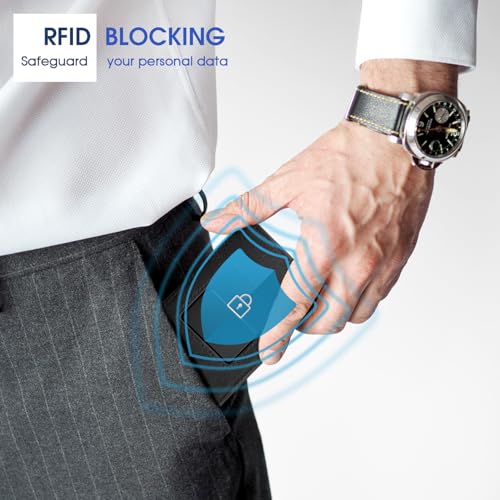 Zitahli Wallet for Men - Upgrade Minimalist Credit Card Holder with Money Strap, Slim Metal Men's Wallets with RFID Blocking, Pop Up with Magnetic Thumb Swipe4