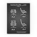 Office Chair by Cole Borders, 14x19-Inch Canvas Wall Art