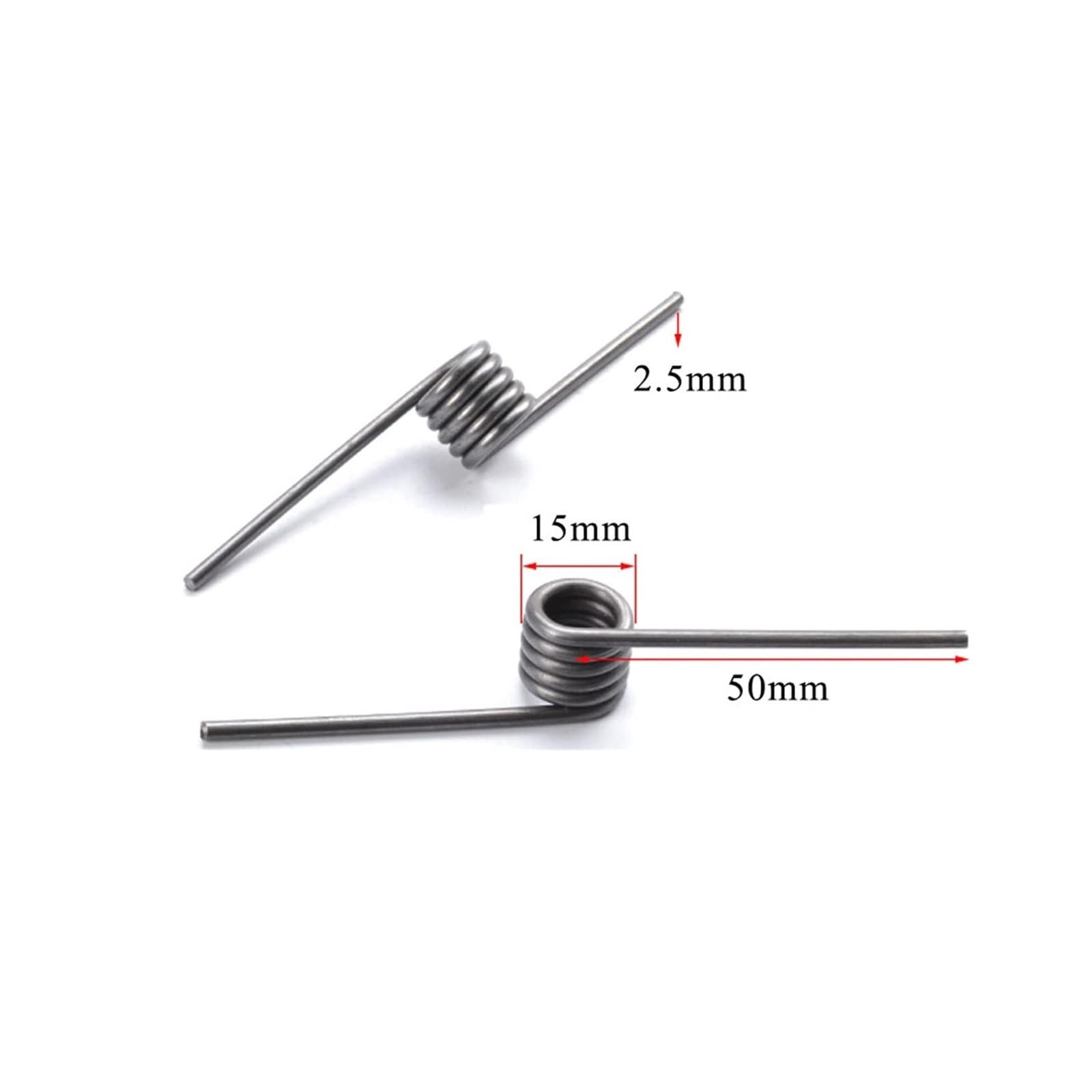 Edelstahl-Torsionsfedern, 2,5 mm Drahtdurchmesser