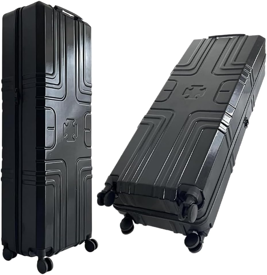 43" Multi-purpose Hard Case with Waterproof and Roller Wheels Carrying Trade Show Case for Roll Banner Stand,Tripod, Equipment, Electronics Gear, Instrument, and More