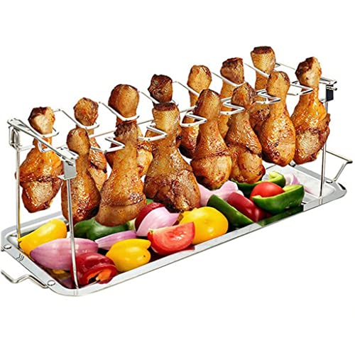 Soporte de acero inoxidable ampliado para costillares selectos 4
