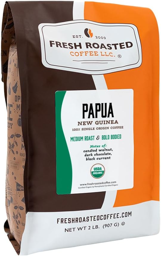 Fresh Roasted Coffee Papua New Guinea, Whole Bean, LLC (2 lb.)