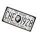 Produktbild Gazechimp Autokennzeichen Design, Metall Blechschild Blech Schilder Wand Cafe Bar Dekor - Guevara 1928, 15 x 30 cm