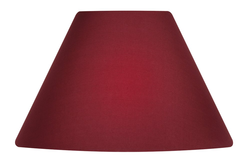 Oaks Lighting Wine Cotton Coolie Shade, 14-Inch,