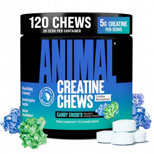 Animal Creatine Chews Candy Crushd Chewable 120 Tablets