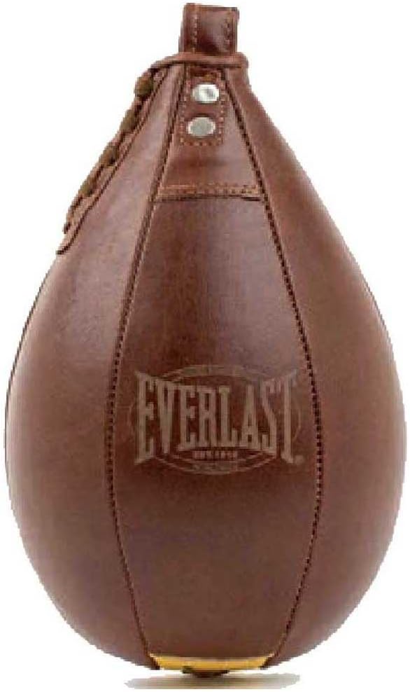 Everlast Unsiex Adult Sports Boxing Punching Ball 1910 Speed Bag, Brown, 9 x 6