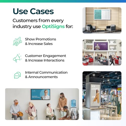 OptiSigns OptiStick Digital Signage Player - Android-Based 4K UHD HDMI Stick, Quad Core, WiFi/Ethernet, Remote Screen Management by OptiSigns - Image 3