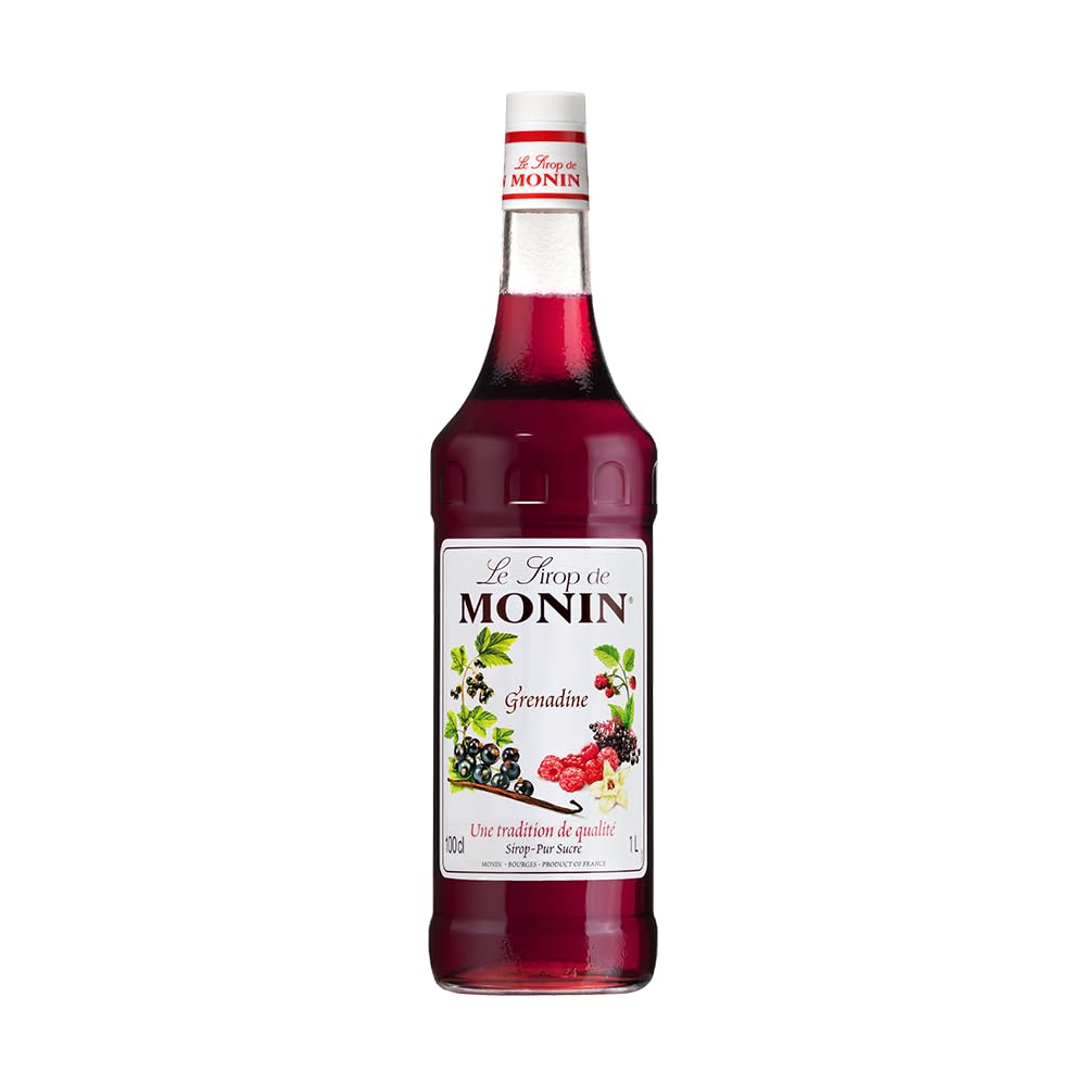 Monin Grenadine Syrup 1 Ltr, Liquid, Vegetarian
