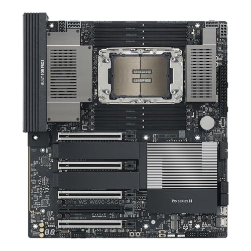 Image of ASUS Pro WS W890-SAGE Intel? W890 (LGA 4710-2) CEB Workstation Motherboard, PCIe 5.0 x16, M.2, SlimSAS, 10Gb+2.5Gb LAN, Ready for IPMI Expansion Card, 12+(2+2)+1+2 Stages, USB4?, USB 20Gbps Type-C