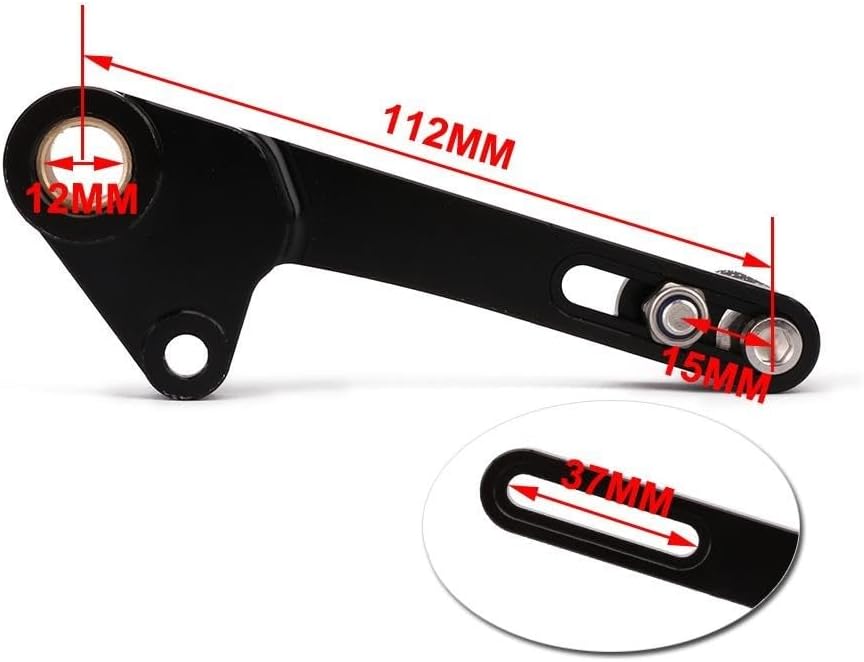 オートバイ用ギアシフトペダル オートバイ CNC アルミ調整可能なシフトレバーペダルギア左ブラックバイク ディアベル 2011 20