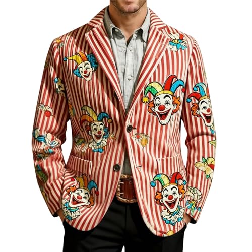 Veste de carnaval pour homme en velours côtelé vintage