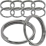 Split Round Rings Marine Grade Stainless Steel Polished Ring (1.5mm x 22mm) - Pack of 10