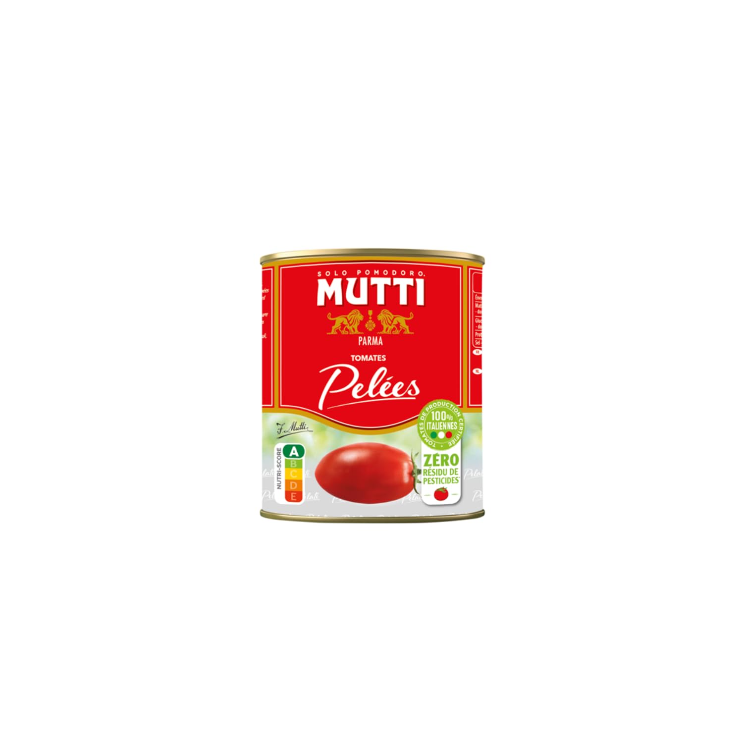 Tomates enteros pelados MUTTI – Pack de 3 latas de 800 g
