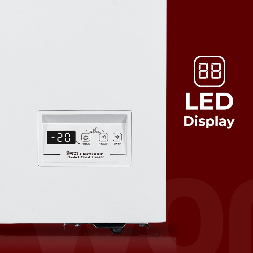 Wonder Congelador Horizontal Blanco WCH1501EDC. Capacidad 142 Litros, Dual Cooling, 1 Cesta, Bajo Nivel Sonoro, Eficiencia Energética Clase E