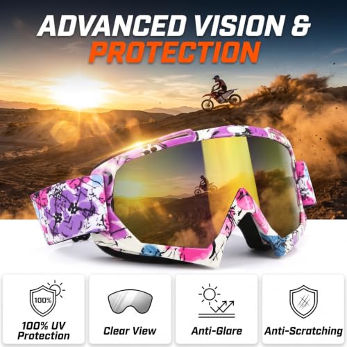 JAMIEWIN Dirt Bike Goggles
