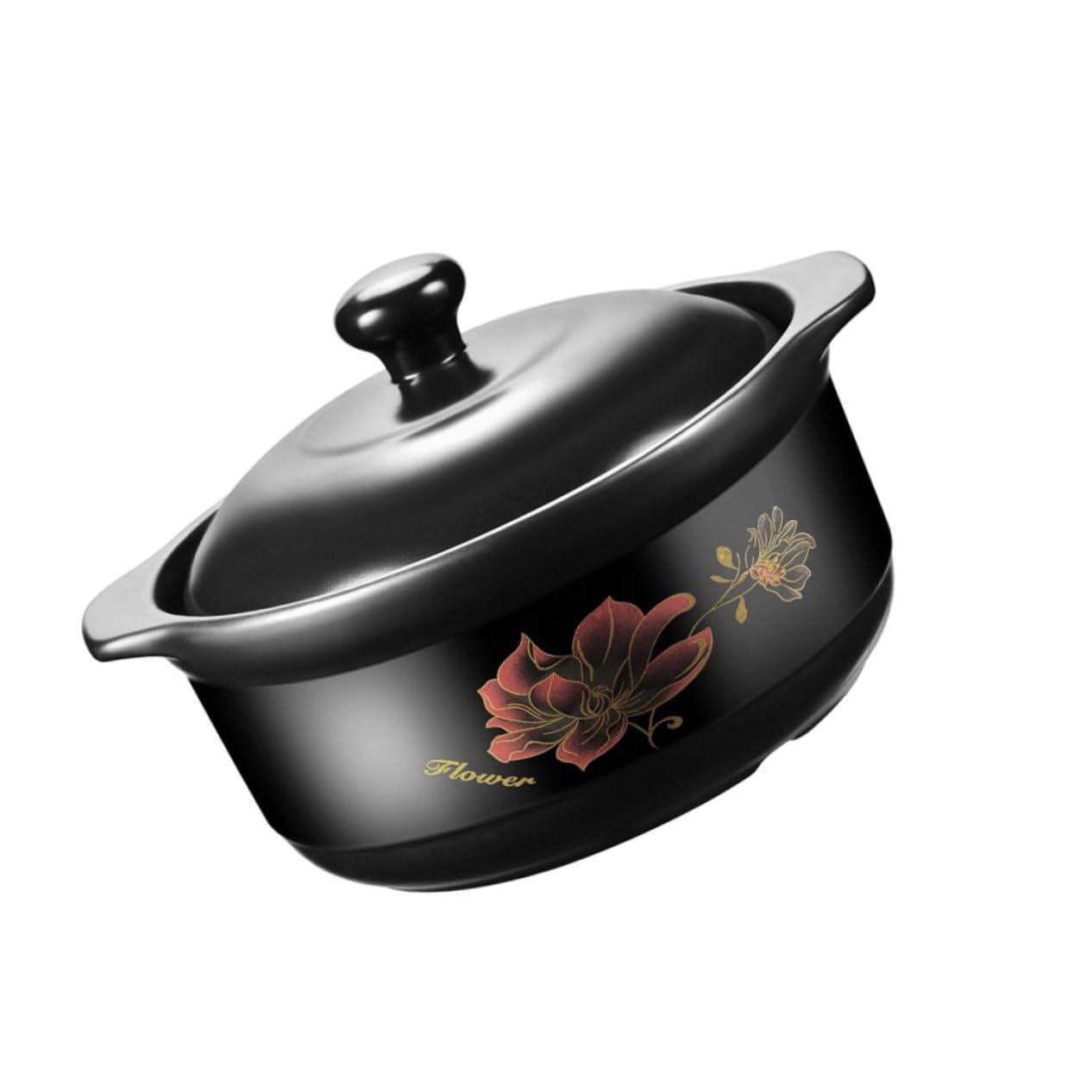 Casseruola in Ceramica Nera da 1600ml per Cottura Domestica