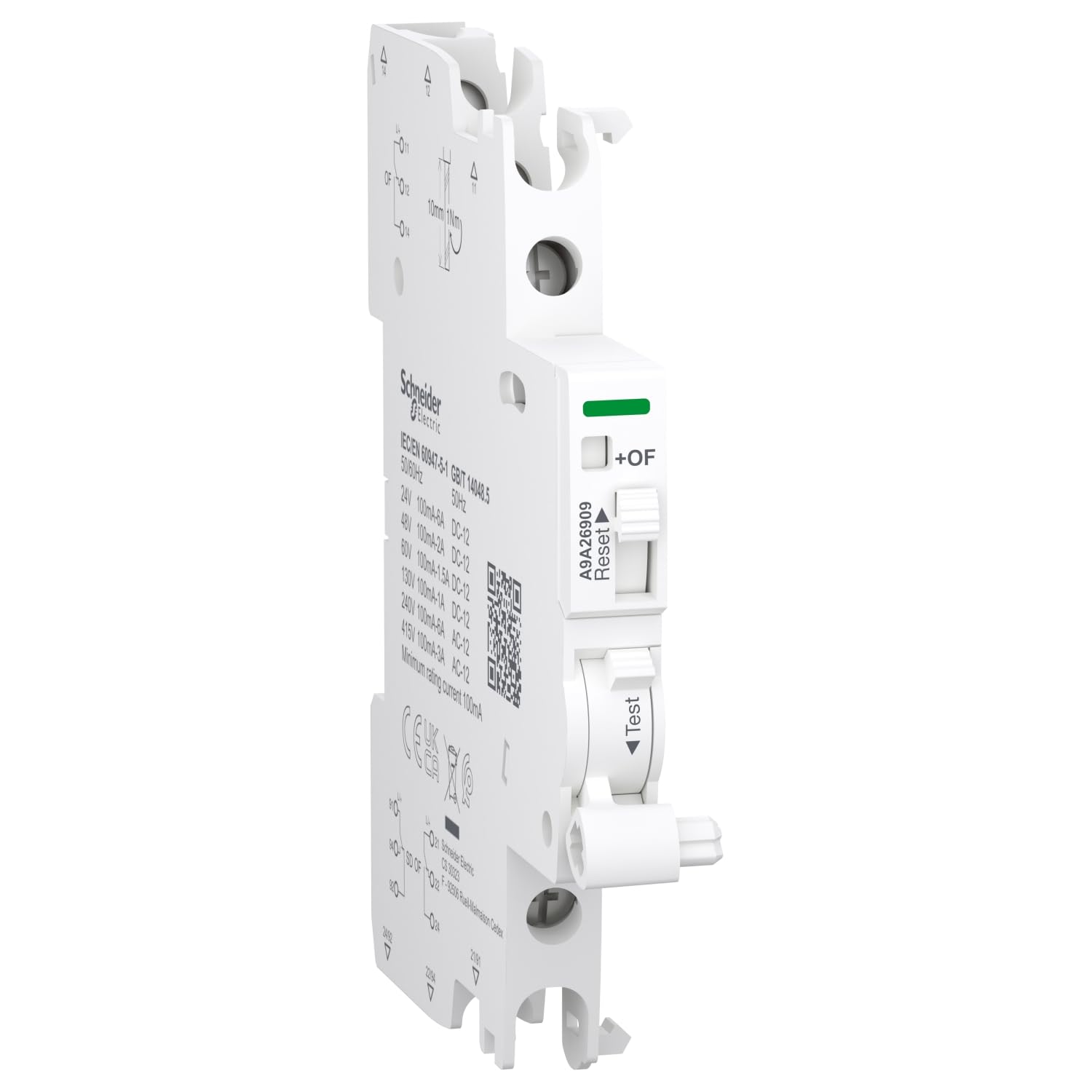 Contact auxiliaire de signalisation iSD+​OF Acti9 Schneider Electric - 100mA à 6A - AC/​DC