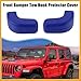 Partuto Car Front Bumper Tow Hook Protective Cover Fit for Jeep Wrangler JK JL - Pack of 2 Blue Replacement